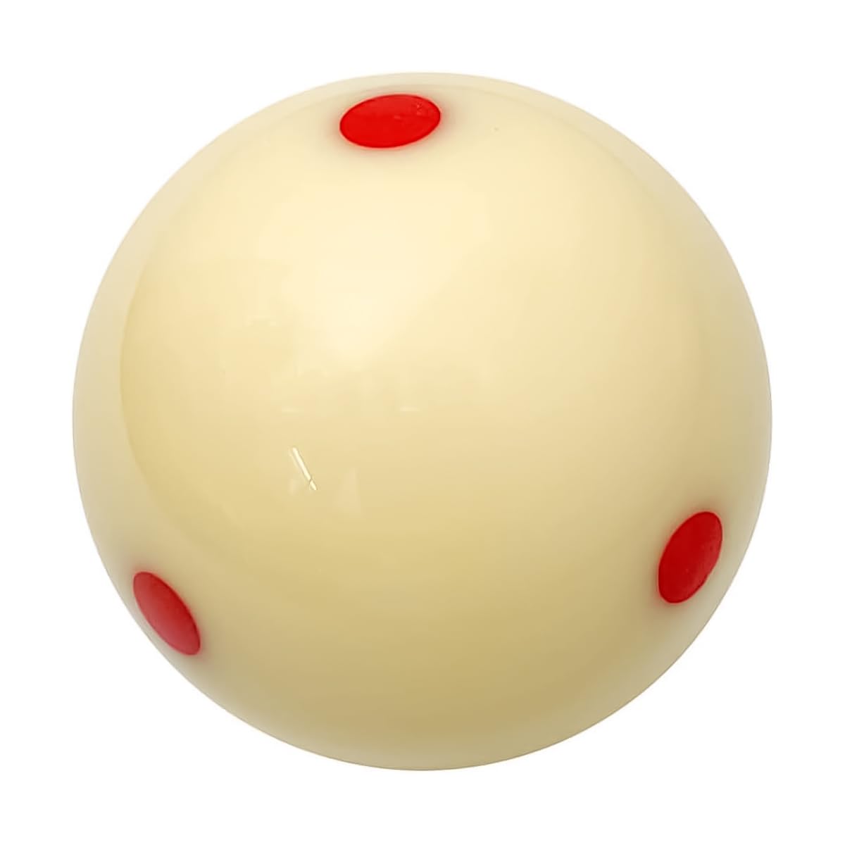 POFET 57mm Dot-Spot Pool Ball Billiard Training Ball for Kids and Adult (White) — image 1