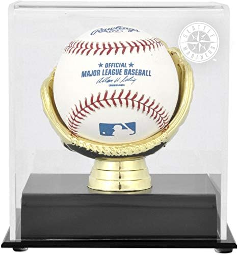 Mounted Memories MM-DISP1GMARI Seattle Mariners Gold Glove Single Baseball Logo Display Case