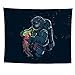 QCWN Fantasy Galaxy Planet Decor Tapestry, Cool Spaceman Astronaut Starry Art Print Wall Hanging Tapestry for Man & Home Decor. Multi 78x59Inc (78" L59 W) primary