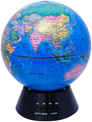 Kids Educational Glowing World Globe, 3-in-1 Earth Globe And Constellation Built-in LED Lighting Night Scene Silent Bedroom Ultrasonic Air Purifier Education World Globe Gift Family Desk Decoration Ge
