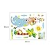 1 X Toprate(TM) Monkey Birds and Elephant Rabbit Bear Animal World Removable DIY Wall Sticker Decal for Baby Nursery Kids Room