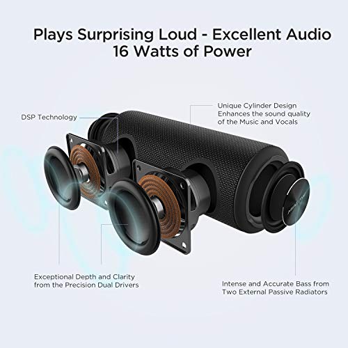 MIATONE Outdoor Portable Bluetooth Speakers Waterproof Wireless Speaker