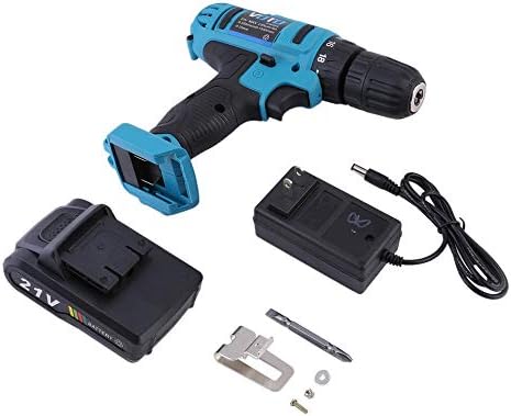 21V Handheld Electric Cordless Lithium Rechargeable Drill With Charging Dock