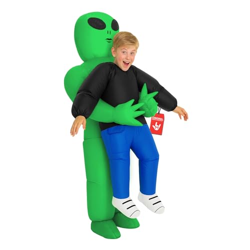 Morph Kids Alien Costume, Blow Up Inflatable Alien Costumes for Boys, Halloween Costumes for Kids, Boys Halloween Costume
