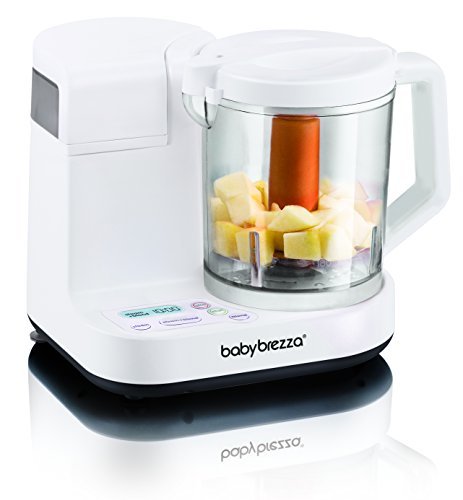 Click Here to See More Images Baby Brezza Food Maker Glass Large 4 Cup Capacity, White by Baby Brezza