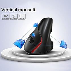 EBTOOLS Optical Vertical Mouse, 2.4GHz Wireless 5D