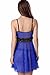 LOVEDATE Women's Sexy Lingerie Lace Babydoll Mesh Chemises Strappy Sleepwear (Medium, Blue)