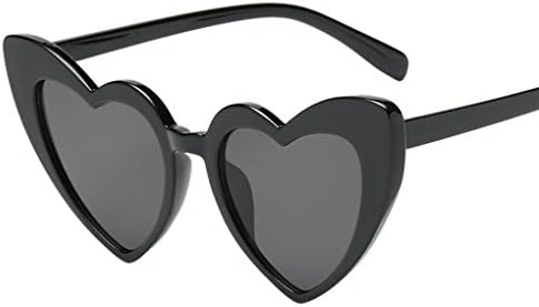 JoyJay Women Vintage Retro Fashion Heart-shaped Shades Sunglasses Integrated UV Glasses