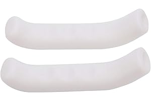 Brake Lever Cover, Bike Brake Lever Protector Silicone Cycling Grips Accessory(White)