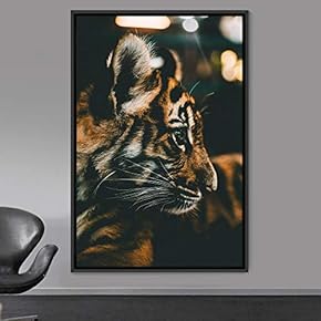 signwin Framed Canvas Wall Art Tiger Cub Animals...