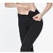 Oalka Women Yoga Pants Workout Running Leggings Black L