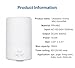HUIRUI 180ML Essential Oil Diffusers Aroma Ultrasonic Cool Mist Humidifier Portable Aromatherapy Diffuser with 7 Changing Colors Timer Setting and Waterless Protection