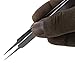 Ultra Fine Thin Tip Tweezers for Weeding, Splinter Removal, Cellphone Repair, Micro soldering, Crafting, and Facial hair removal | Professional Strong Metal 8 inch Long Sturdy Stainless Steel Tweezer
