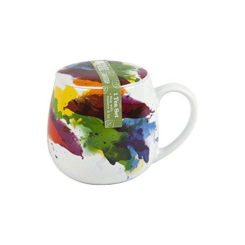 Könitz 1151431694 Tea for One Tasse, Porzellan, Mehrfarbig, 13.2 x 8.2 x 9.7 cm