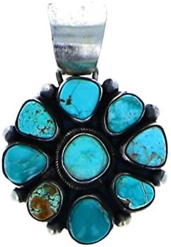Sterling Silver 925 Carico Lake Bead Cluster Pendant