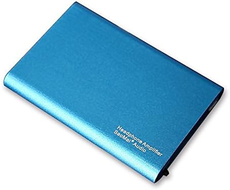 Saomai hifi Portable Mini Headphone Amplifiers Stereo Earphones AMP+Audio Cable+USB Cable (Blue)