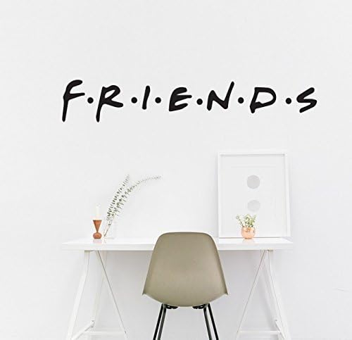 Friends Wall Decal - American Television Sitcom Vinyl Art - Rachel, Monica, Phoebe, Joey, Chandler, Ross Bedroom Living Any Room Home Decoration CG434 (36” width x 6” height)