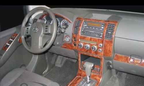NISSAN PATHFINDER INTERIOR BURL WOOD DASH TRIM KIT SET 2008 2009 2010 2011 2012