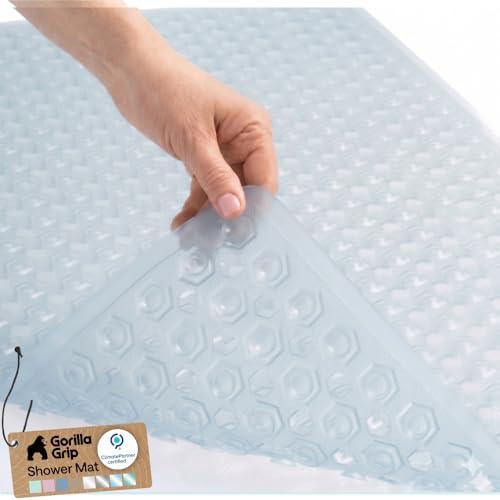 Gorilla Grip Bath Mat 35x16 Frosted Ice