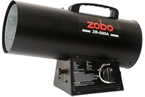 ZOBO Propane Forced-Air Heater, 40,000-60,000 BTU