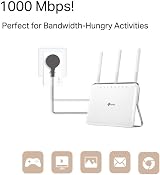 TP-Link TL- Powerline Adapter Kit 1000Mbps Gigabit Passthrough view 3