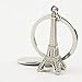 Reizteko Silver Eiffel Tower key chain favor from Paris, French souvenirs key rings