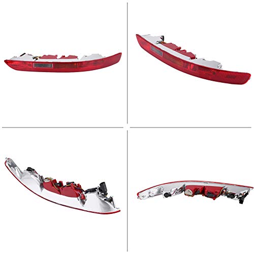 image for Qiilu Rear Right Side Lower Bumper Red Reverse Tail Light Fog Lamp for