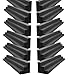 Foamily XL Column Acoustic Wedge Studio Foam Corner Block Finish Corner Wall in Studios or Home Theater (12 Pack)