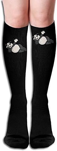 Panda Pirat Karhu 3D Print 19.7inch Women's Thick Knit Warm Casual Wool Crew Winter Socks
