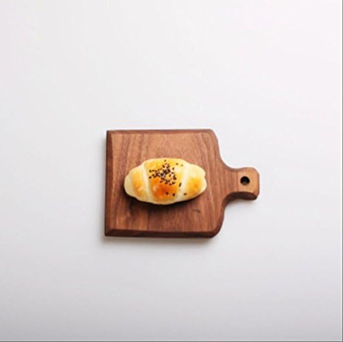 Black walnut wood bread board tray pizza board wooden chopping board fruit plate dish kitchen , 17*12*2cm