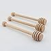 Dealglad 20Pcs Portable 6 Inch Wooden Jam Honey Dipper Stirring Rod Honey Muddler Stick Spoons