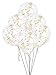 Unique Industries Decorations Clear Party Balloons with Gold Confetti, 12