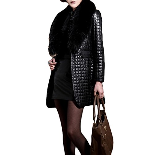Women's Coats Luxury Faux Fur Collar Coat Leather Jacket Coats Outerwear Women's Coats Luxury Faux Fur Collar Coat Leather Jacket Coats Outerwear
