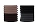 Ponytail Holders, by Americana Gal, Seamless Hair Ties Holds Hair in Place - Set 40 Soft Stretchy Hair Bands (10 Black, 10 Gray, 10 Brown, 10 Beige), Ultimate Hold Ponytail Bands for Women & Girls