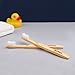 Wowe Lifestyle Natural Organic Bamboo Toothbrush Wood, Ergonomic Biodegradable Handle, Soft BPA Free Bristles, Pack of 4 (Celebrate)