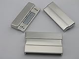 2 Colors --3 Sets 30.0x3.0mm Strong Magnetic Clasp for Brazil Elegant Bracelet (Matte Rhodium)