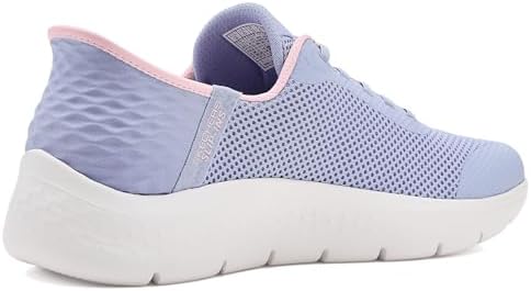 GO Walk Flex Grand Entry sin Cordones para Mujer, Periwinkle Textile Pink Trim, 42 EU