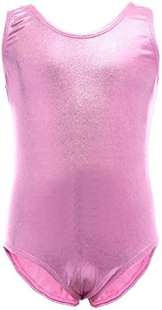 ephex Girls One-Piece Sparkle Dancing Gymnastics Athletic Leotard 2-10Y