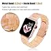 V-MORO Compatible Apple Watch Band 42mm 44mm 45mm Women - Resin Apple Watch Band Bracelet Metal Stainless Steel for Apple Watch Series 7/6/5/4/3/2/ - Pearly Floral Pink