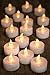 Mars Battery Operated Candles 24 Yellow Flickering LED Candles Tea Lights Free 100 Fake Rose Petals for Windows, Candle Holders, Luminaries, Birthday Candle, Wedding, Stocking Stuffers, Valentines