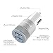 +LIFEGUARD Dual USB Car Charger 2.1A with +IQ Technology (Silver)