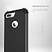 iPhone 7 Plus Case, LONTECT Shockproof Hybrid Heavy Duty Dual Layer High Impact Protection Case Cover for Apple iPhone 7 Plus - Black