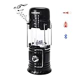 BALI OUTDOORS Camping Lantern, Portable Multi-Functional Outdoor Torch Bluetooth Speaker Solar Charging 2200Mah Camping Light for Hunting Outdoor Reading TF Card Capable