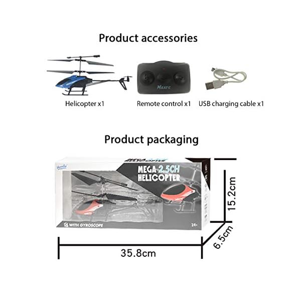 YAMAZA RC Hubschrauber Intelligente Elektrische Ferngesteuerte Flugzeuge Helikopter mit Gyroskop Schweben Kinder… – Bild 4