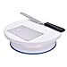 IEIK 11 Inch Rotating Cake Turntable, Revolving Decorating Stand with 12.7'' Angled Icing Spatula and Icing Smoother for Baking Cake Decoration