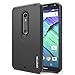 Motorola Moto X Pure Case, OMOTON High Impact Resistant Fully Protective Dual Layer Case with [Soft TPU Interior] [Durable PC Exterior] [Fashion Design], Black