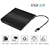 External CD Drive USB 3.0 Portable Slim External DVD Drive, Gipow External DVD CD Drive & CD DVD +/-RW Writer/Rewriter/Player High Speed Data Transfer for Macbook Pro Laptop/Desktops Win 8 (Black)