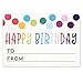Happy Birthday to from Sticker for Gift Tag Labels - Birthday Present Stickers - Size 3x2 Inches - Pack of 50