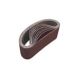 ALEKO 3-Inch x 18-Inch 80 Grit Aluminum Oxide Sanding Belt, 10-Pack