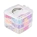 NEFUTRY Loom Kit-4500 Rubber Loom Bands Bracelet Making Kit, 15 Colors, 4 Packs S-Clips, 50 Colorful beads, 6 Silicon Charms